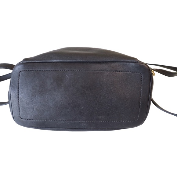 Coach Vintage Hampton Legacy Smooth Black Leather Backpack #9827 - Picture 7 of 12